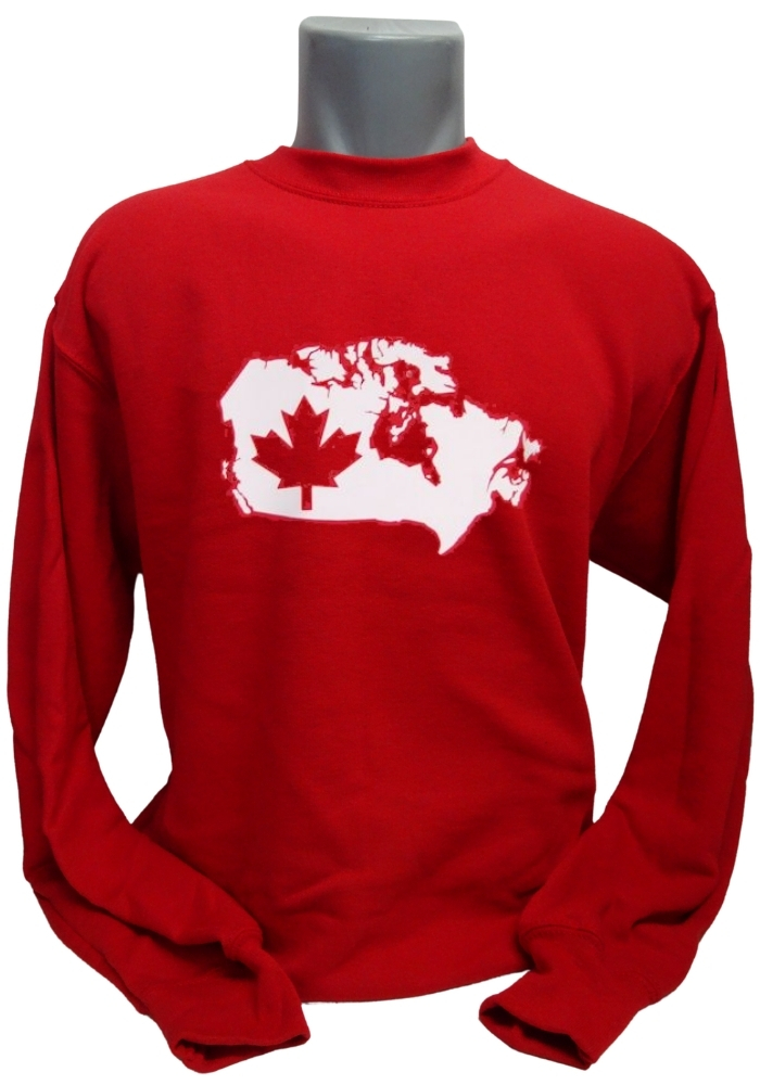 Kanada Sweatshirt Map&Flag