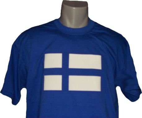 Finnland T-Shirt blau