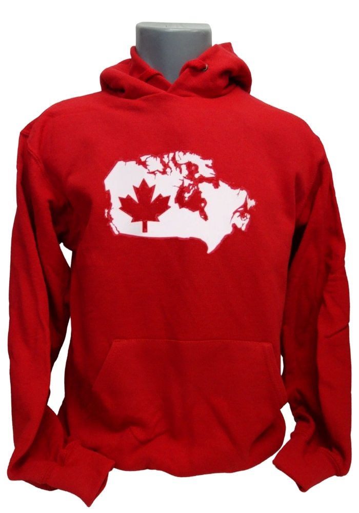 Kanada Hoodie Map&Flag