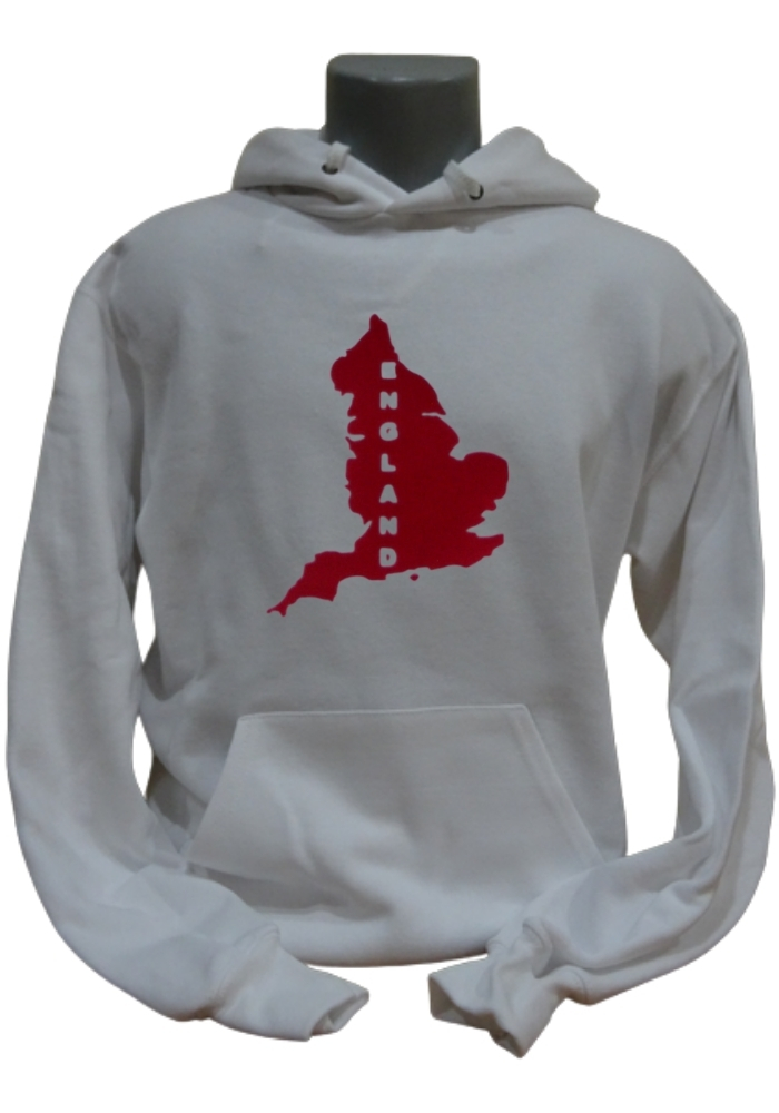 England Hoodie Map&Name