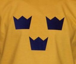 Schweden Hoodie Tre Kronor gelb