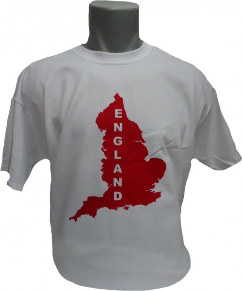 England T-Shirt Map&Name