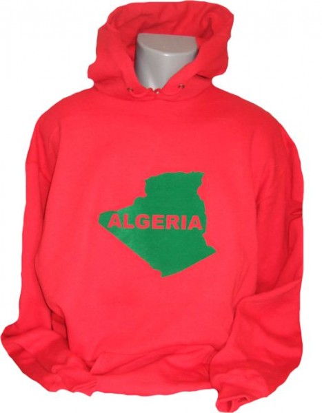 Algerien Hoodie Map&Name