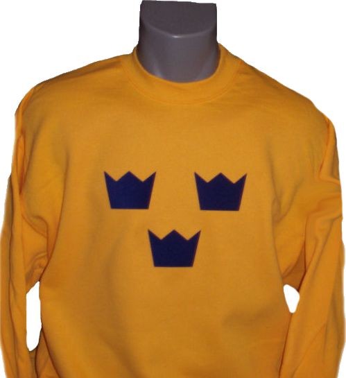 Schweden Sweatshirt Tre Kronor gelb