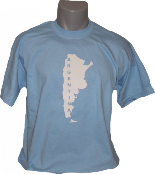 Argentinien T-Shirt Map&Name