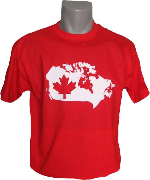 Kanada TShirt Map&Flag www.Laendershirts.de